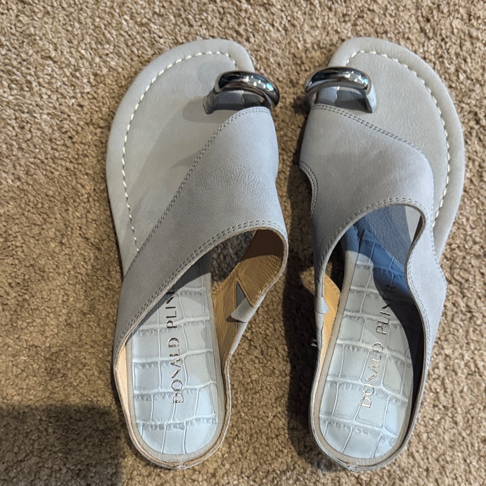 Donald J. Pliner Light Gray Women's Sandals
